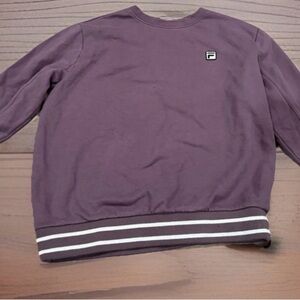 VTG FILA Women's Purple Crewneck Sweatshirt Size XL